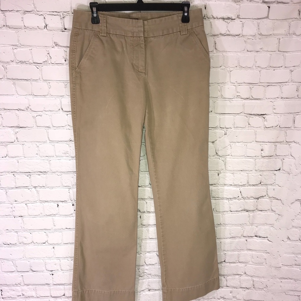 J Crew khaki wide leg pants